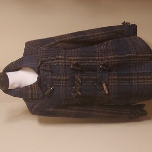 Dollhouse Women's Duffle Plaid Jacket